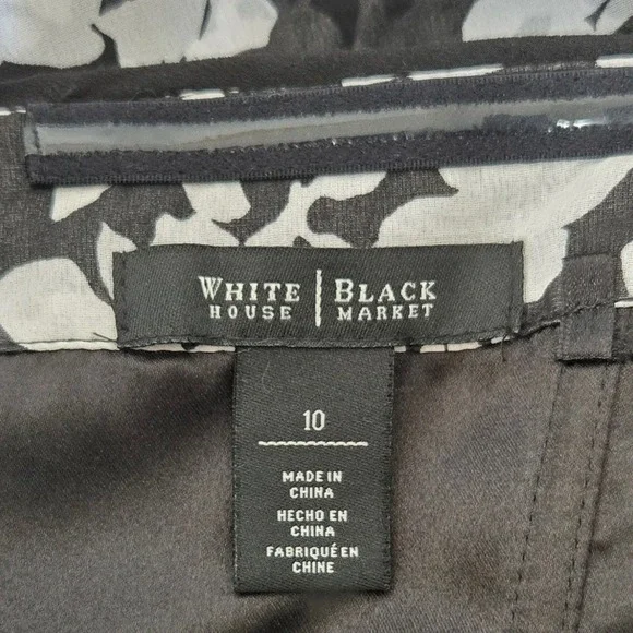 WHBM Womens Whimsigoth Floral Dress Size 10 Strapless Event Handkerchief Hem - Picture 7 of 9